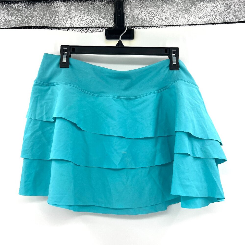 Joy Lab Aqua Ruffled Mini Skirt Women's XL
